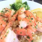 baked shrimp with lemon and chives